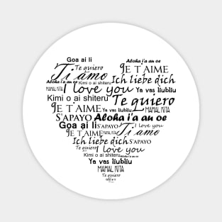 I love you in other languages Magnet